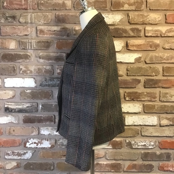 DAVID BENJAMIN Vintage 80’s 90’s Women’s Wool Plaid Blazer Jacket 11/12 - Picture 3 of 9